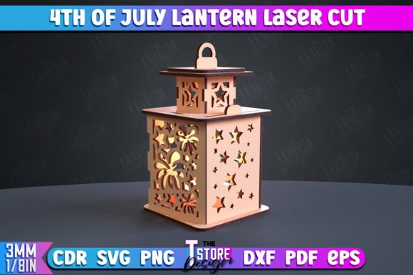 4th of July Lantern Patriotic Design Laser Cutting Stands Review