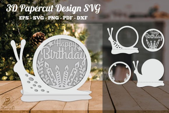Birthday 3D Papercut Design SVG 5: Laser Cutting for Other Home Decor