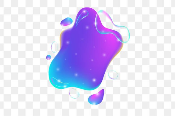 Bubble Gradient Element Banner for Modern Graphics