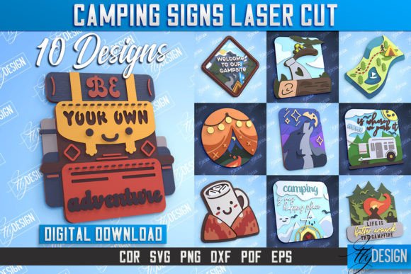 Camping Sign Laser Cut Design Bundle: A Designerβs Review for Real Projects
