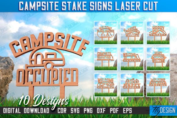 Campsite Stake Sign Laser Cut Bundle Review