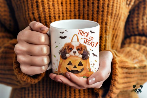 Cavalier King Charles Spaniel Trick or Treat 3D Mug Wrap Graphics and Crafts