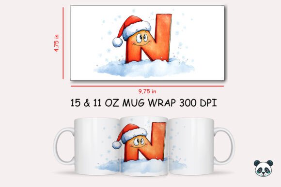 Christmas Baby Letter D Mug Wrap 17 Review