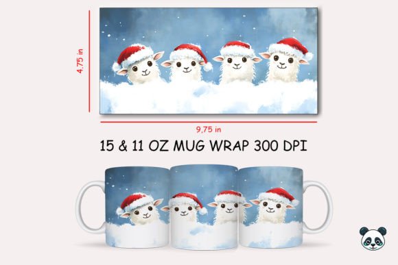 Christmas Dall Sheep Mug Wrap 1 Graphics and Crafts Review