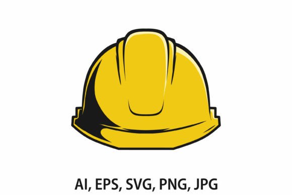 Construction Helmet Vector Drawing Review