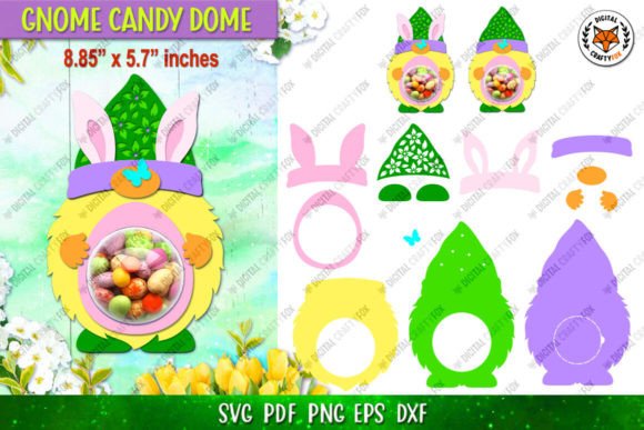 Easter Gnome Bunny Ears Candy Dome: Laser Cutting and Spring Amp Review