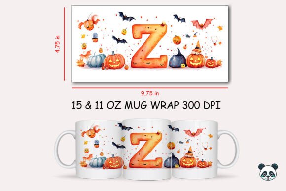 Halloween Letter Z Mug Wrap Sublimation 1 Graphics and Crafts Review