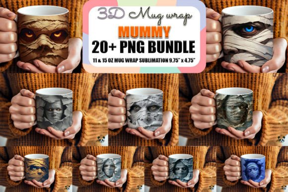 Halloween Mummy 3D Mug Wrap Bundle Review