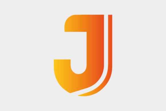 Letter J Logo Gradient Colorful Design Graphics Freebies
