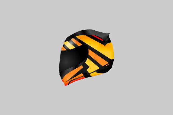 Racing Helmet Illustration Design 3d Review