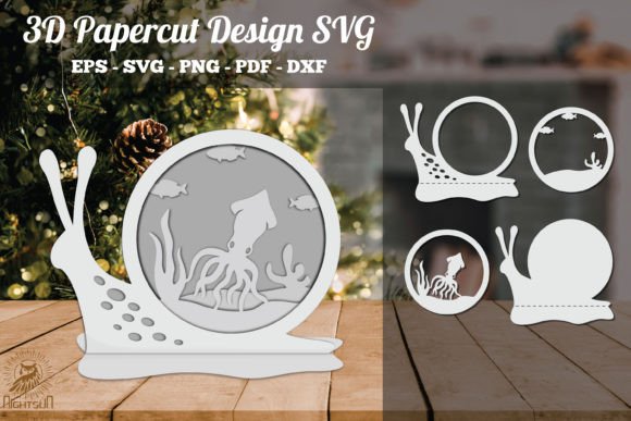 Squd 3D Papercut Design SVG for Laser Cutting and Other Home Decor